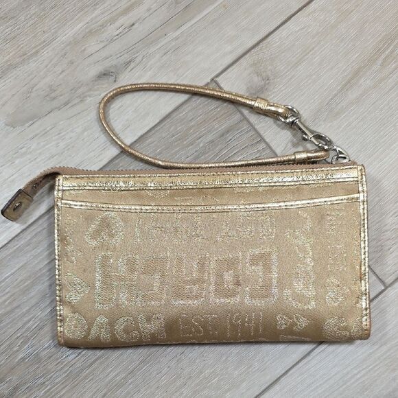 Coach Poppy Story Patch Glam Tote with Matching Wallet - Picture 15 of 16